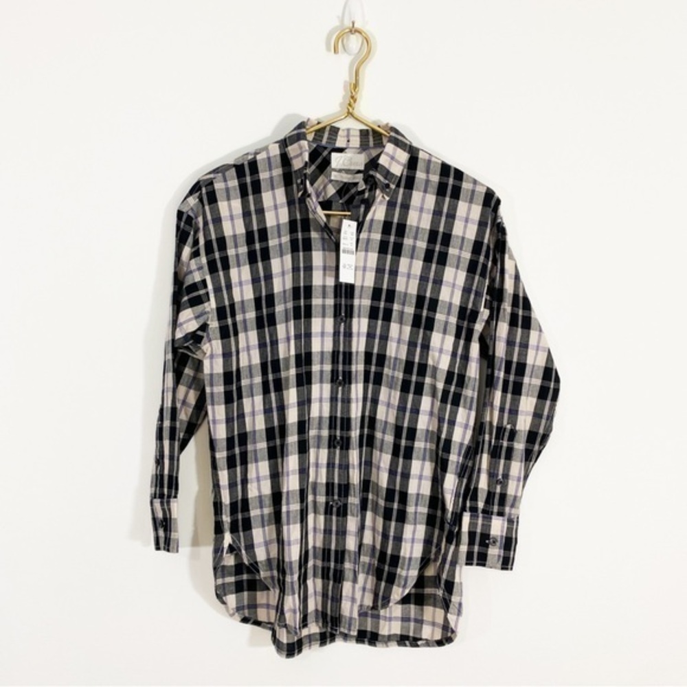J. Crew‎ NWT 00 XS Relaxed Fit Featherweight Flannel Shirt in Friday Plaid